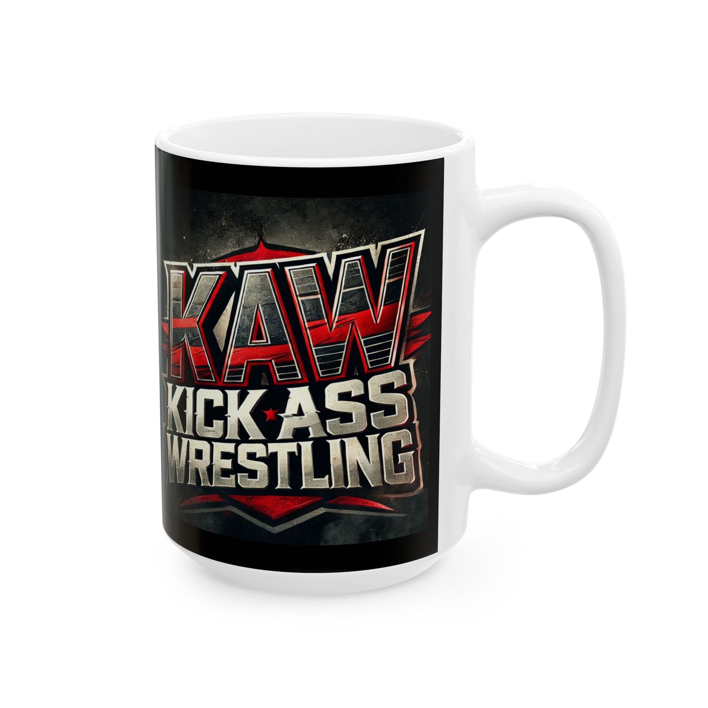 KAW Kick Ass Wrestling Ceramic Mug - Perfect Gift for Fans