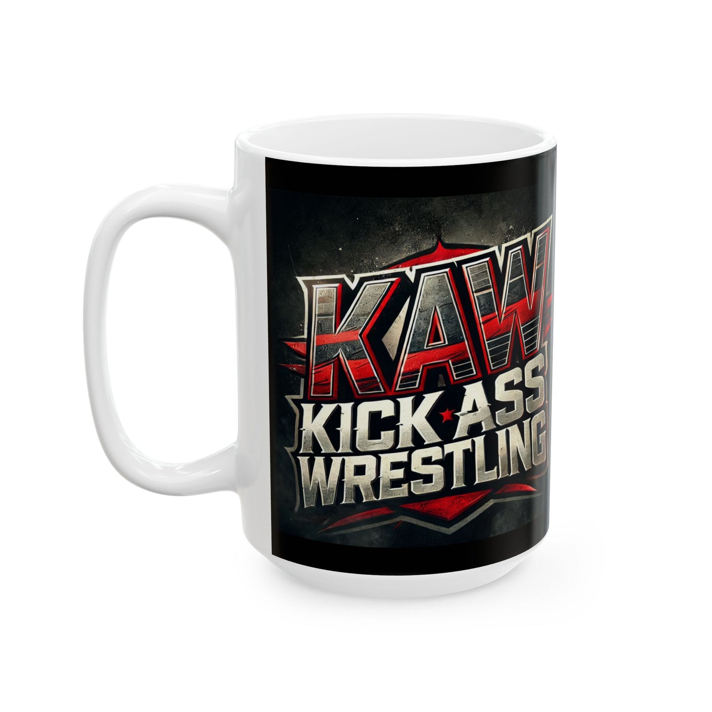 KAW Kick Ass Wrestling Ceramic Mug - Perfect Gift for Fans